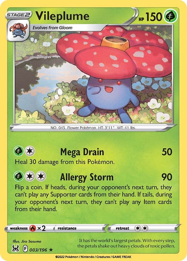 Vileplume (003/196) [Sword & Shield: Lost Origin] | Eastridge Sports Cards & Games