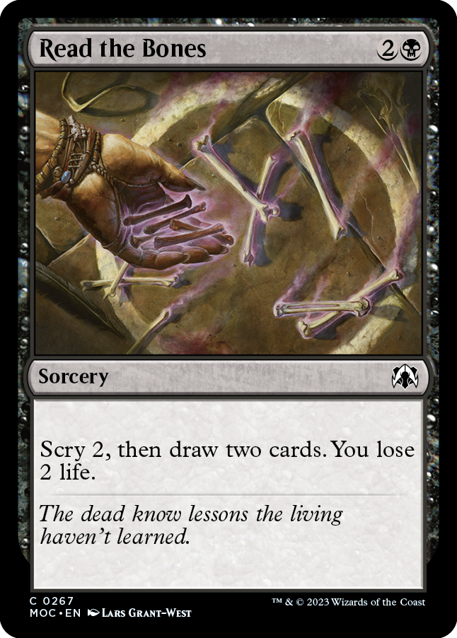 Read the Bones [March of the Machine Commander] | Eastridge Sports Cards & Games