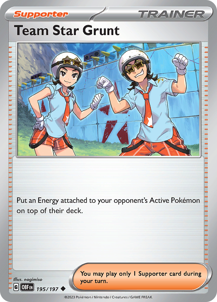 Team Star Grunt (195/197) [Scarlet & Violet: Obsidian Flames] | Eastridge Sports Cards & Games