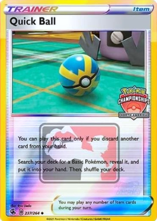 Quick Ball (237/264) (North America Championships Promo) [Sword & Shield: Fusion Strike] | Eastridge Sports Cards & Games