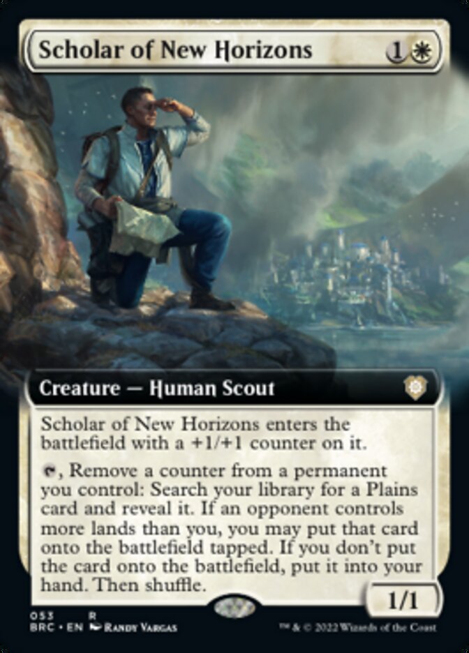 Scholar of New Horizons (Extended Art) [The Brothers' War Commander] | Eastridge Sports Cards & Games
