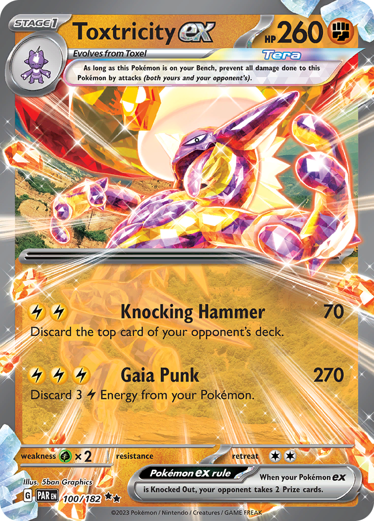 Toxtricity ex (100/182) [Scarlet & Violet: Paradox Rift] | Eastridge Sports Cards & Games