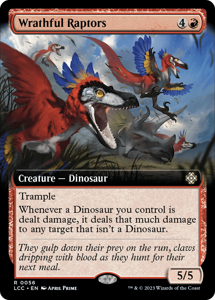 Wrathful Raptors (Extended Art) [The Lost Caverns of Ixalan Commander] | Eastridge Sports Cards & Games