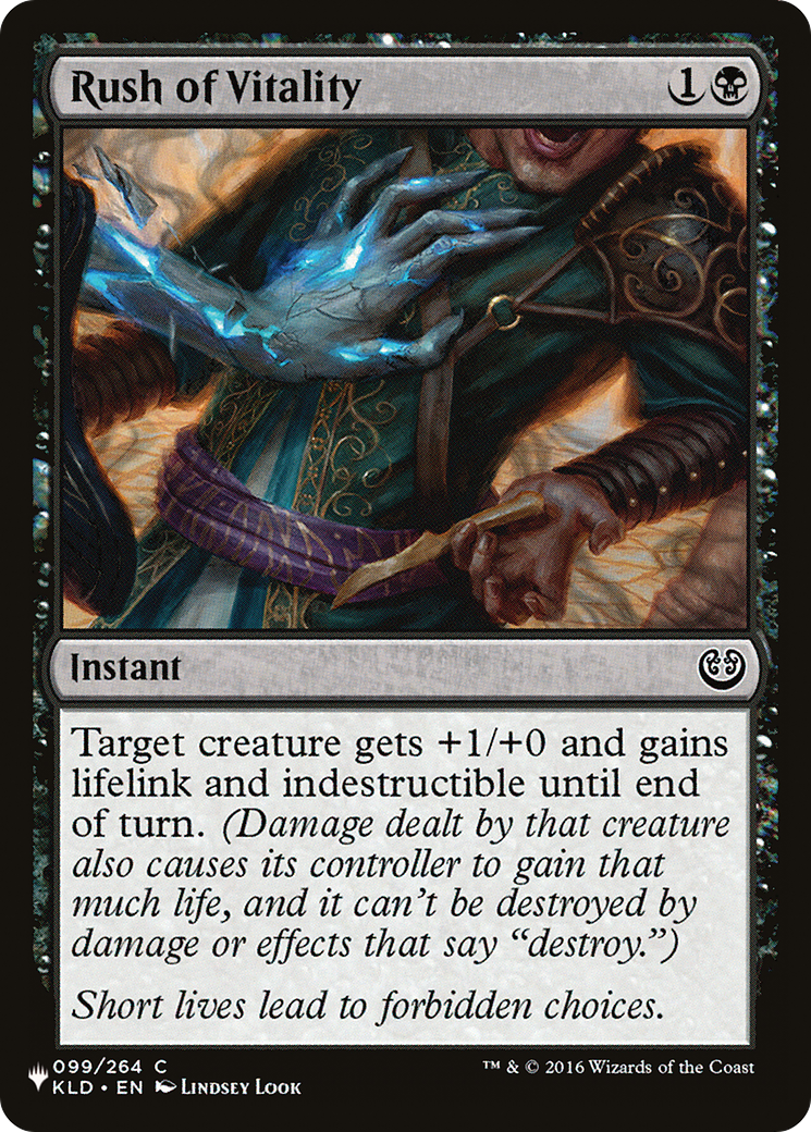 Rush of Vitality [The List] | Eastridge Sports Cards & Games