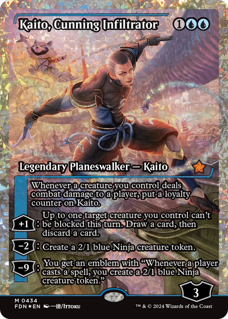 Kaito, Cunning Infiltrator (Showcase) (Frature Foil) [Foundations] | Eastridge Sports Cards & Games