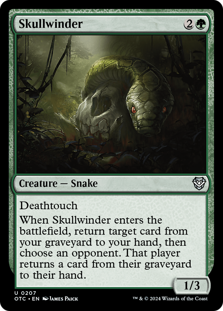 Skullwinder [Outlaws of Thunder Junction Commander] | Eastridge Sports Cards & Games