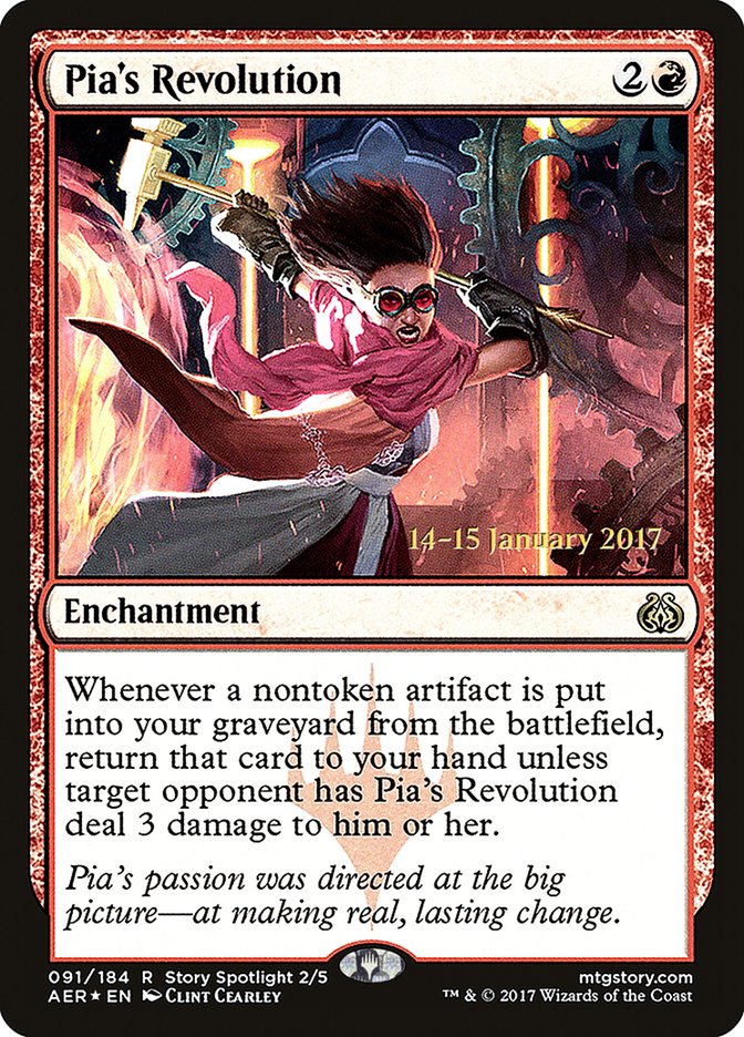 Pia's Revolution [Aether Revolt Prerelease Promos] | Eastridge Sports Cards & Games