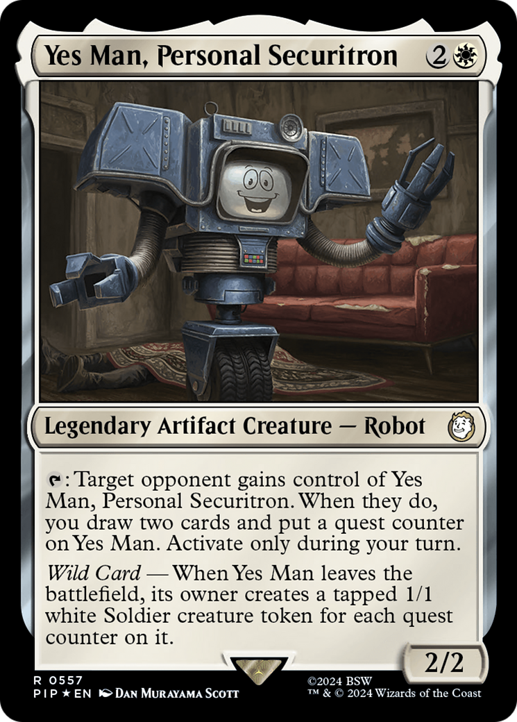 Yes Man, Personal Securitron (Surge Foil) [Fallout] | Eastridge Sports Cards & Games