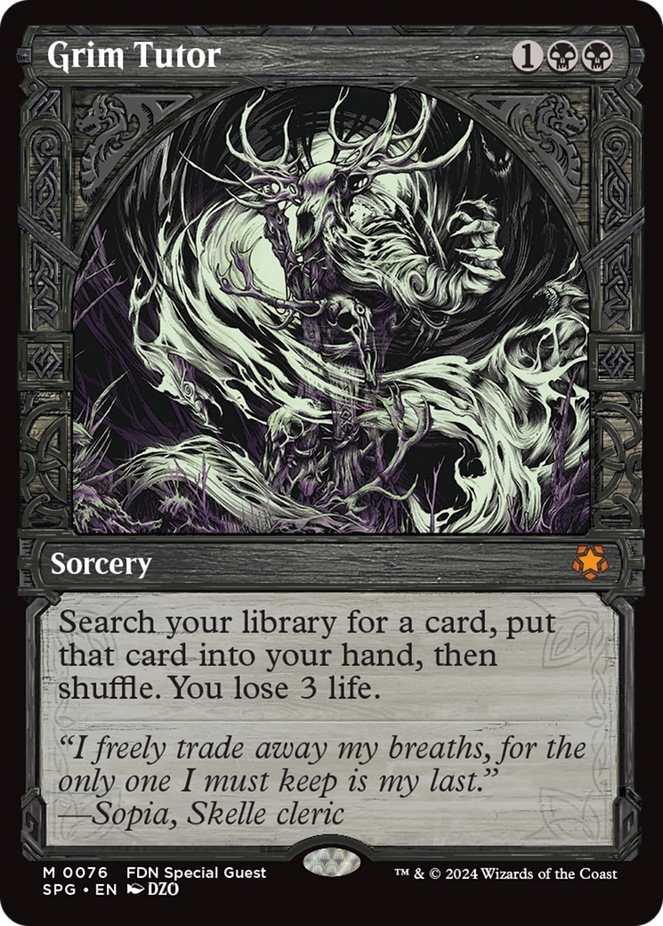 Grim Tutor (Showcase) [Foundations Special Guests] | Eastridge Sports Cards & Games