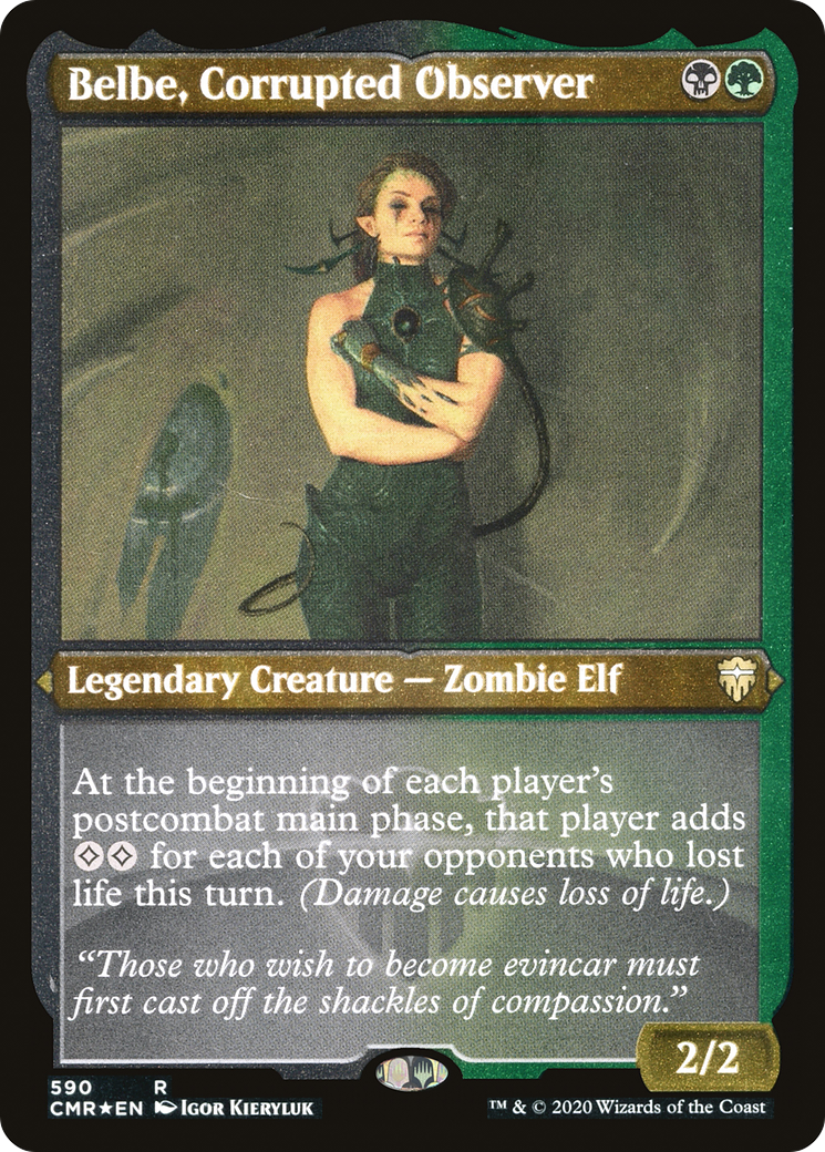 Belbe, Corrupted Observer (Foil Etched) [Commander Legends]