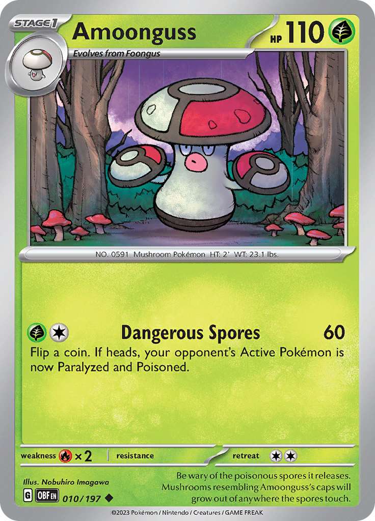 Amoonguss (010/197) [Scarlet & Violet: Obsidian Flames] | Eastridge Sports Cards & Games