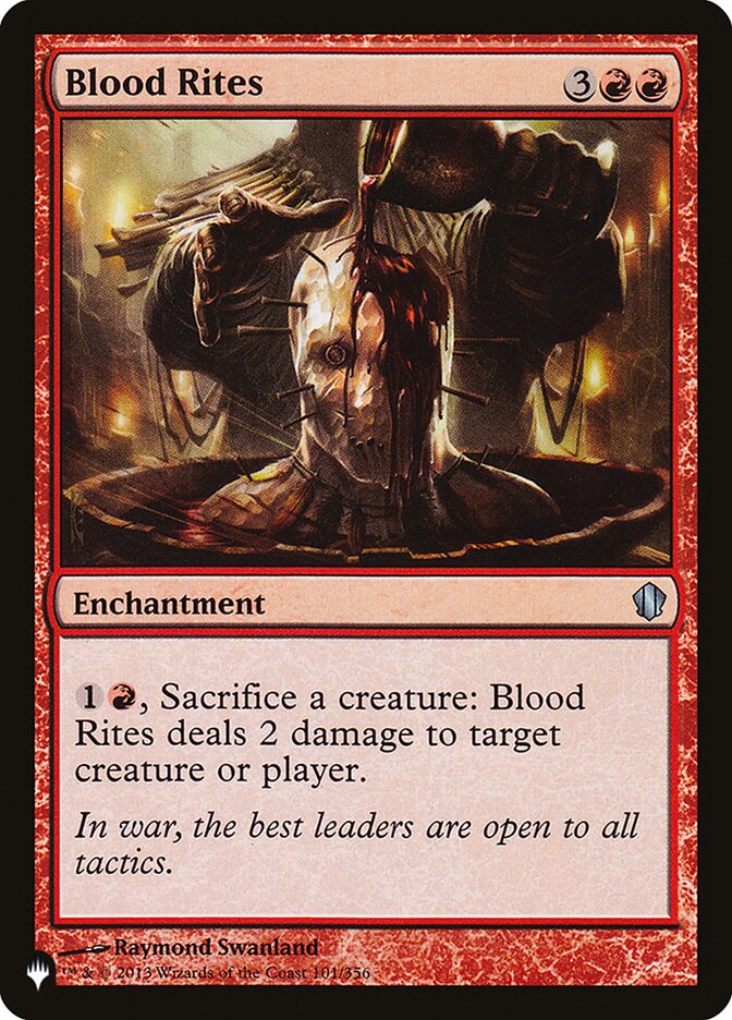 Blood Rites [The List] | Eastridge Sports Cards & Games