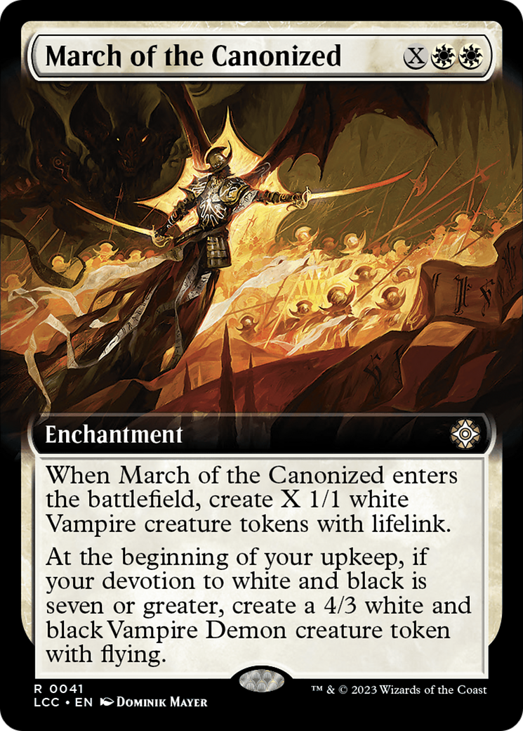 March of the Canonized (Extended Art) [The Lost Caverns of Ixalan Commander] | Eastridge Sports Cards & Games