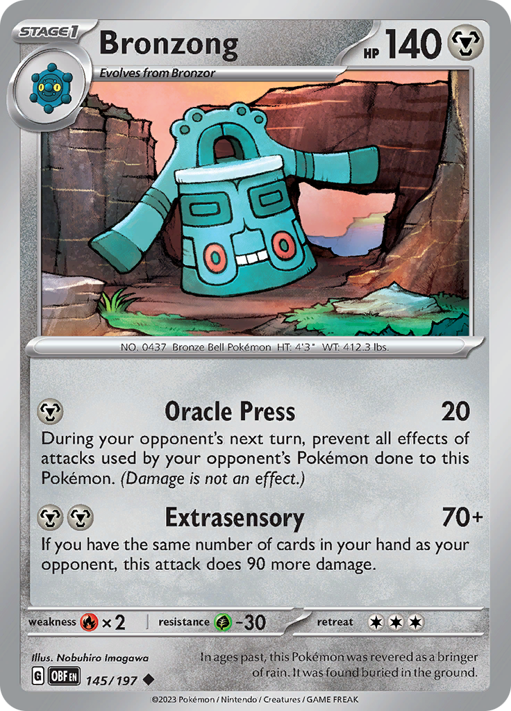 Bronzong (145/197) [Scarlet & Violet: Obsidian Flames] | Eastridge Sports Cards & Games