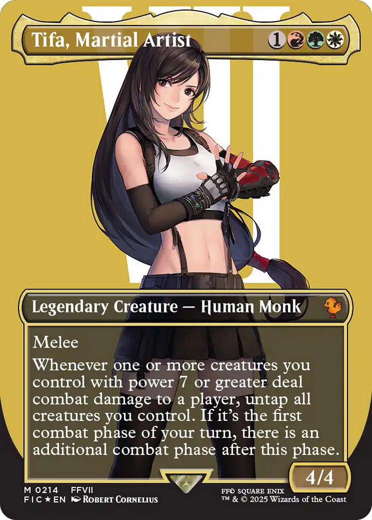 Tifa, Martial Artist (Borderless) (Surge Foil) [FINAL FANTASY Commander] | Eastridge Sports Cards & Games