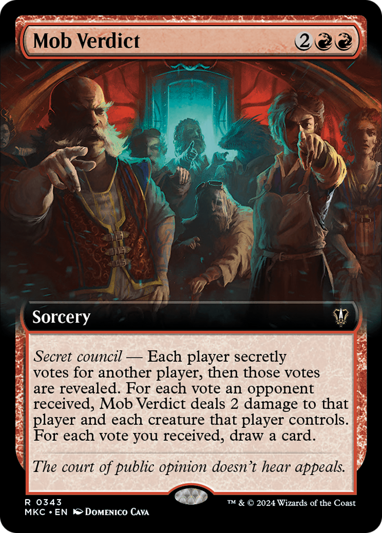 Mob Verdict (Extended Art) [Murders at Karlov Manor Commander] | Eastridge Sports Cards & Games