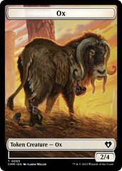 Phyrexian Golem // Ox Double-Sided Token [Commander Masters Tokens] | Eastridge Sports Cards & Games