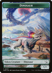 Elemental (09) // Dinosaur Double-Sided Token [March of the Machine Tokens] | Eastridge Sports Cards & Games