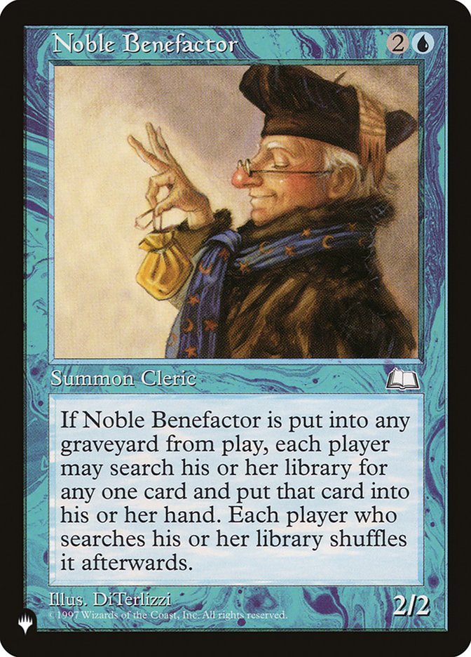 Noble Benefactor [The List] | Eastridge Sports Cards & Games
