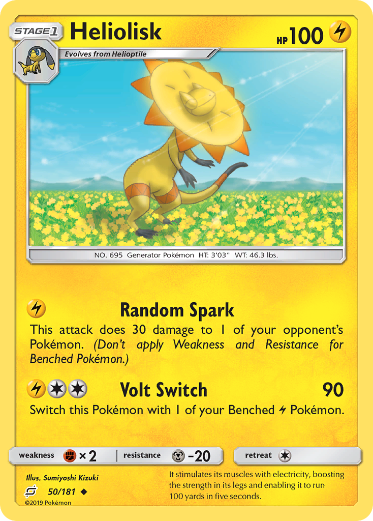 Heliolisk (50/181) [Sun & Moon: Team Up] | Eastridge Sports Cards & Games