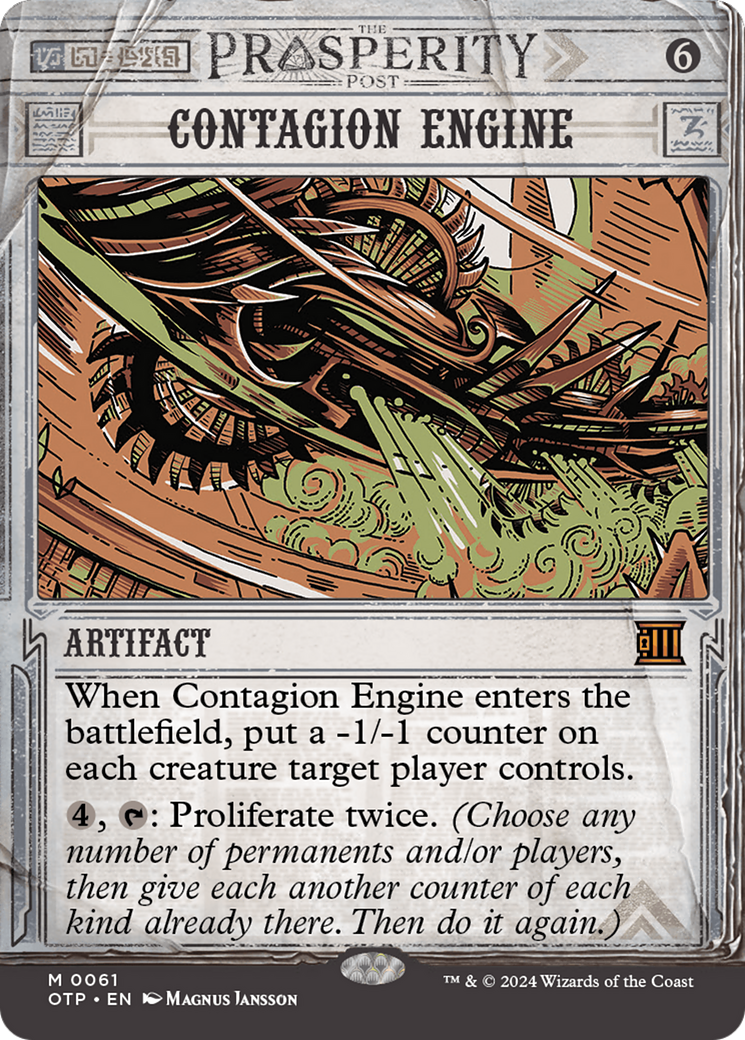 Contagion Engine [Outlaws of Thunder Junction: Breaking News] | Eastridge Sports Cards & Games