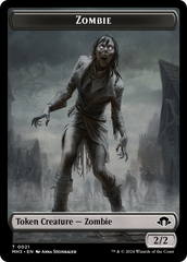 Insect (0043) (Ripple Foil) // Zombie Double-Sided Token [Modern Horizons 3 Tokens] | Eastridge Sports Cards & Games