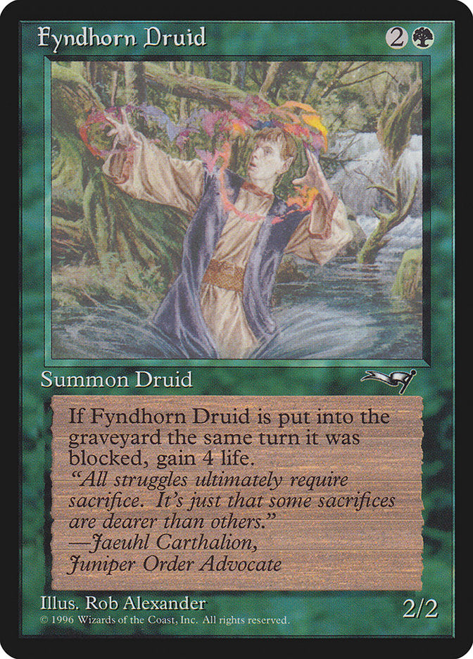 Fyndhorn Druid (Flame Circle) [Alliances] | Eastridge Sports Cards & Games