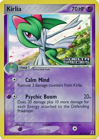 Kirlia (47/113) (Stamped) [EX: Delta Species] | Eastridge Sports Cards & Games
