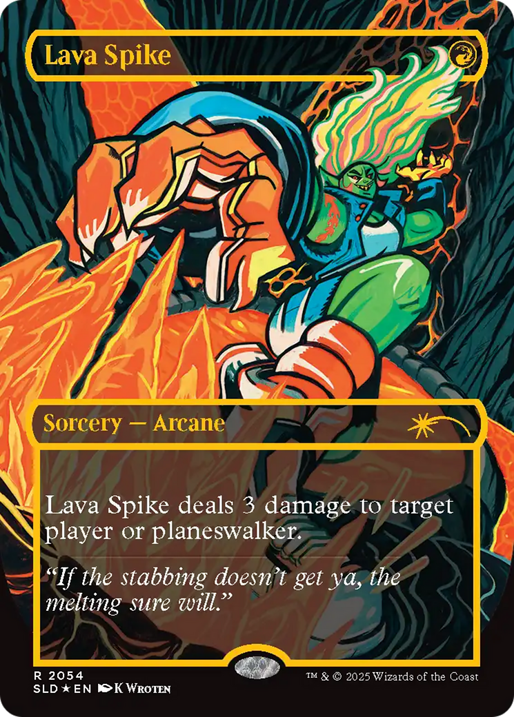 Lava Spike (2054) (Raised Foil) [Secret Lair Drop Series] | Eastridge Sports Cards & Games