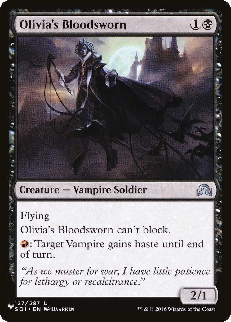 Olivia's Bloodsworn [The List] | Eastridge Sports Cards & Games
