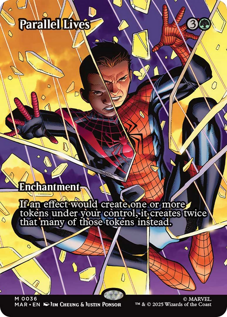 Parallel Lives (Borderless) [Marvel's Spider-Man: Eternal-Legal] | Eastridge Sports Cards & Games