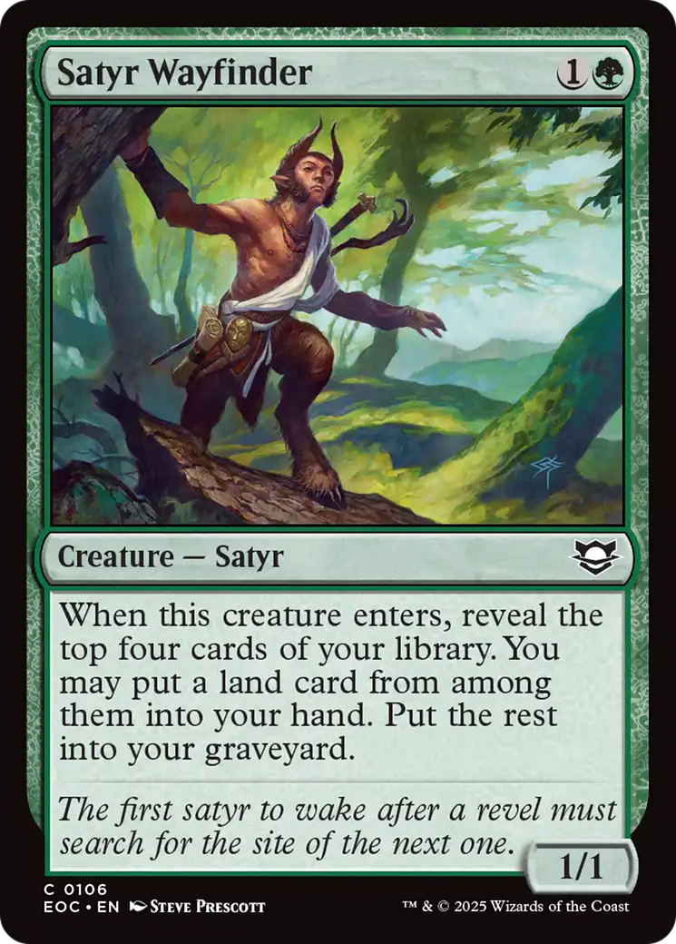 Satyr Wayfinder [Edge of Eternities Commander] | Eastridge Sports Cards & Games