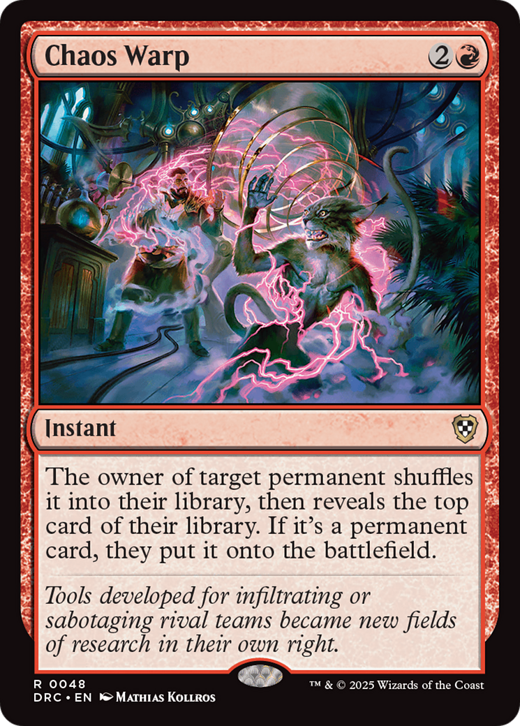 Chaos Warp [Aetherdrift Commander] | Eastridge Sports Cards & Games