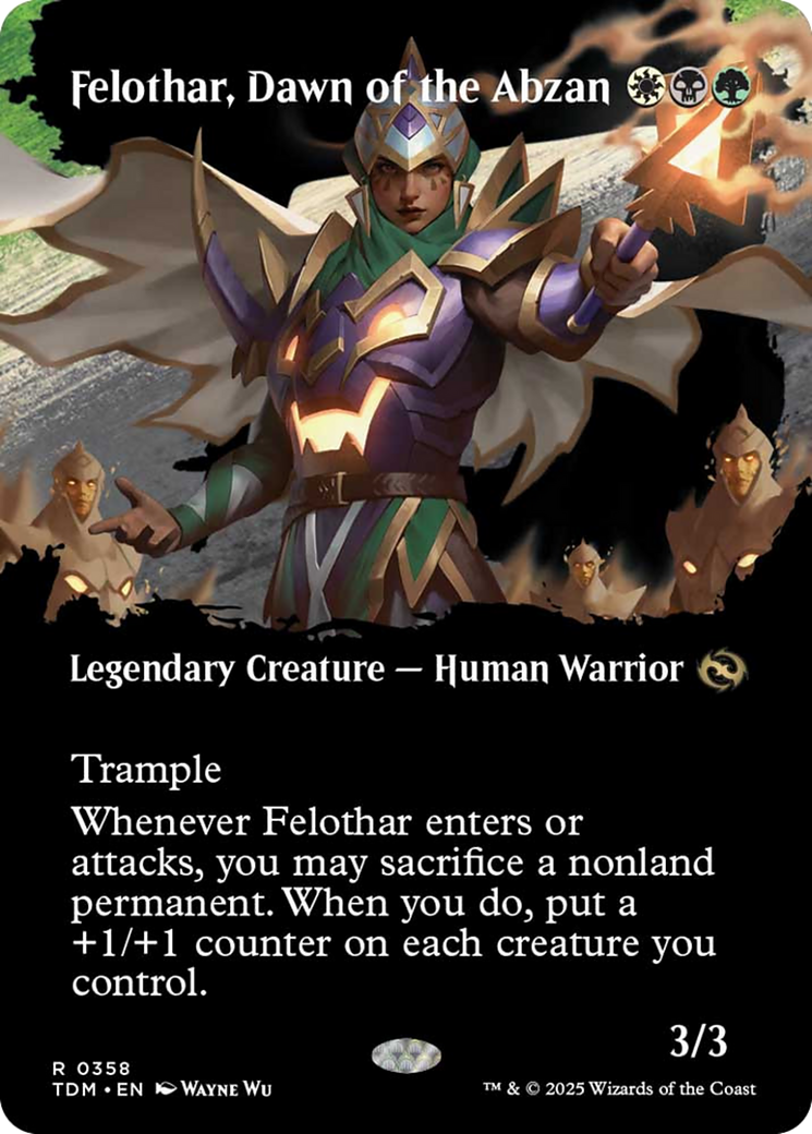 Felothar, Dawn of the Abzan (Borderless) [Tarkir: Dragonstorm] | Eastridge Sports Cards & Games