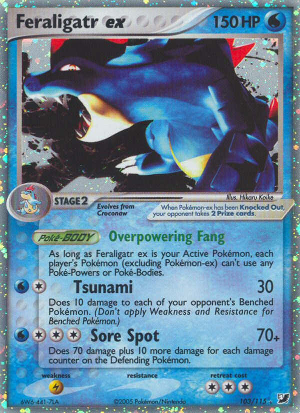 Feraligatr ex (103/115) [EX: Unseen Forces] | Eastridge Sports Cards & Games