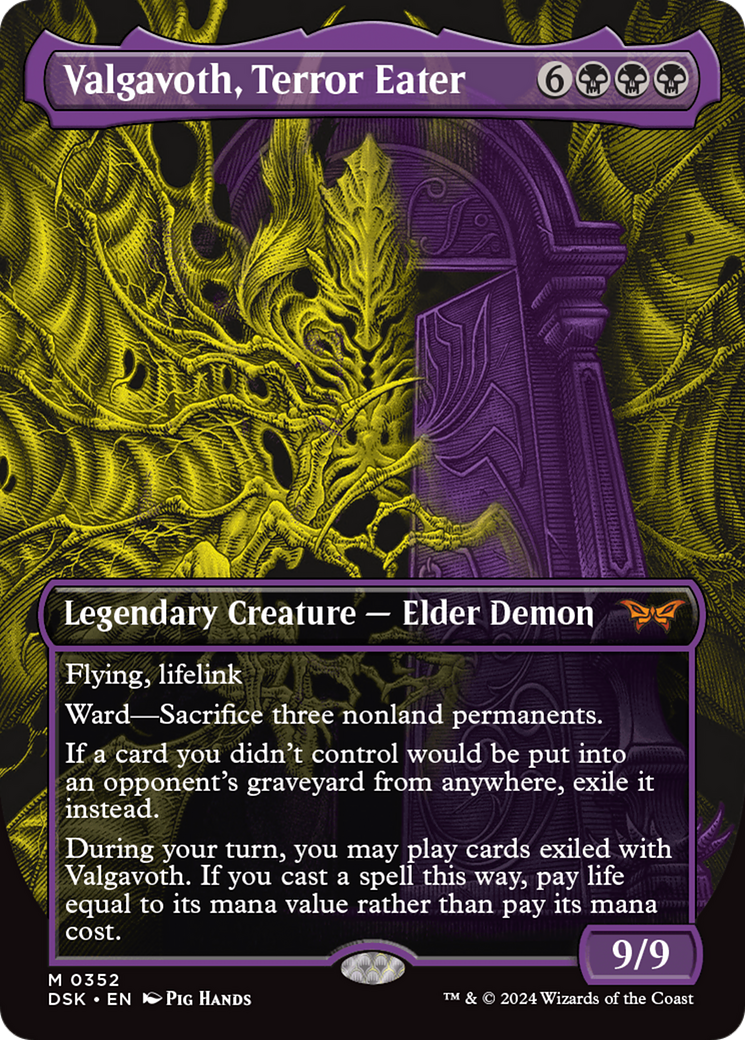 Valgavoth, Terror Eater (Showcase) [Duskmourn: House of Horror] | Eastridge Sports Cards & Games