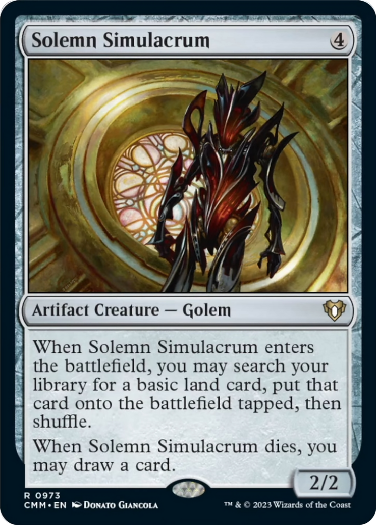 Solemn Simulacrum [Commander Masters] | Eastridge Sports Cards & Games