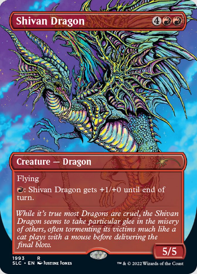 Shivan Dragon (Borderless) [Secret Lair Countdown Kit] | Eastridge Sports Cards & Games