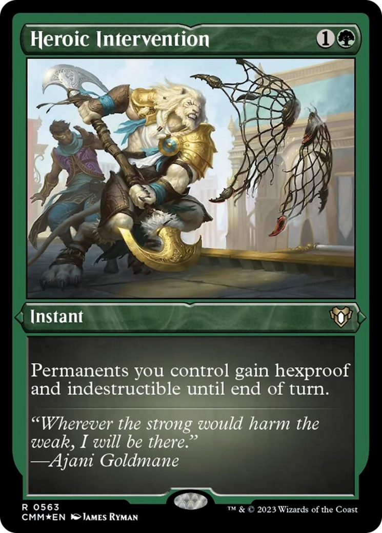 Heroic Intervention (Foil Etched) [Commander Masters] | Eastridge Sports Cards & Games