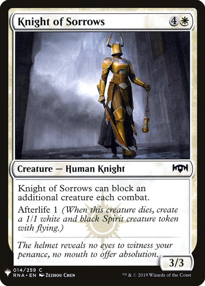 Knight of Sorrows [Mystery Booster] | Eastridge Sports Cards & Games