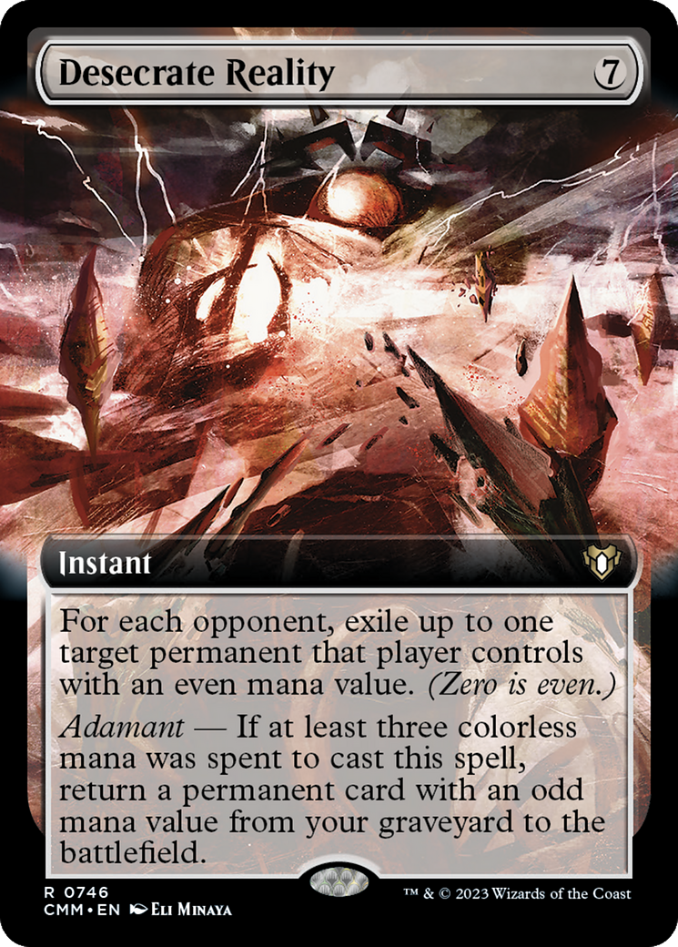 Desecrate Reality (Extended Art) [Commander Masters] | Eastridge Sports Cards & Games