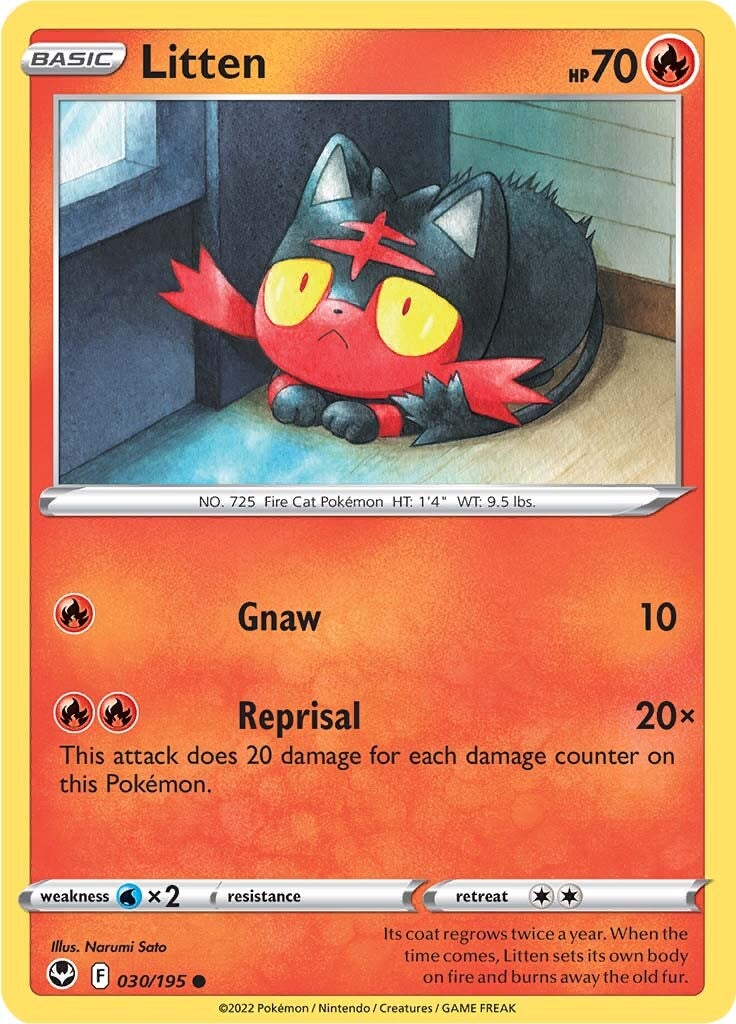 Litten (030/195) [Sword & Shield: Silver Tempest] | Eastridge Sports Cards & Games