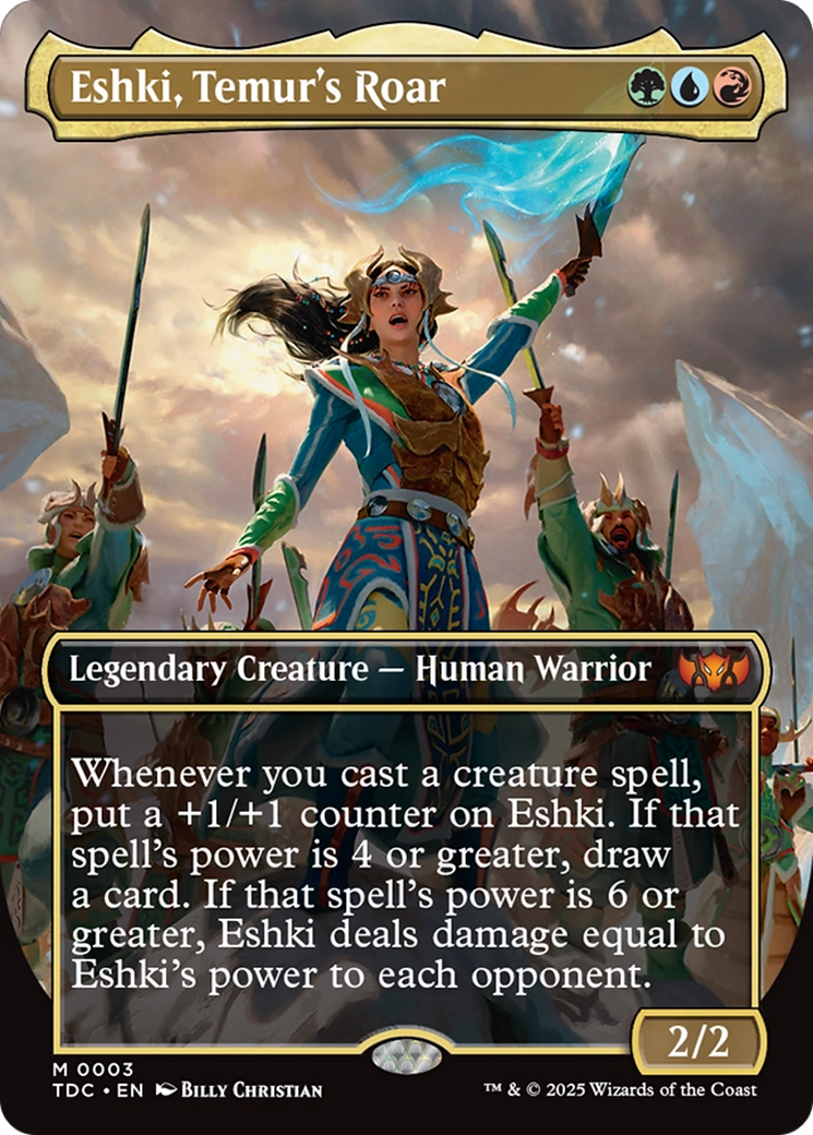 Eshki, Temur's Roar (Borderless) [Tarkir: Dragonstorm Commander] | Eastridge Sports Cards & Games