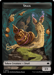 Snail // Thundertrap Trainer Double-Sided Token [Bloomburrow Tokens] | Eastridge Sports Cards & Games