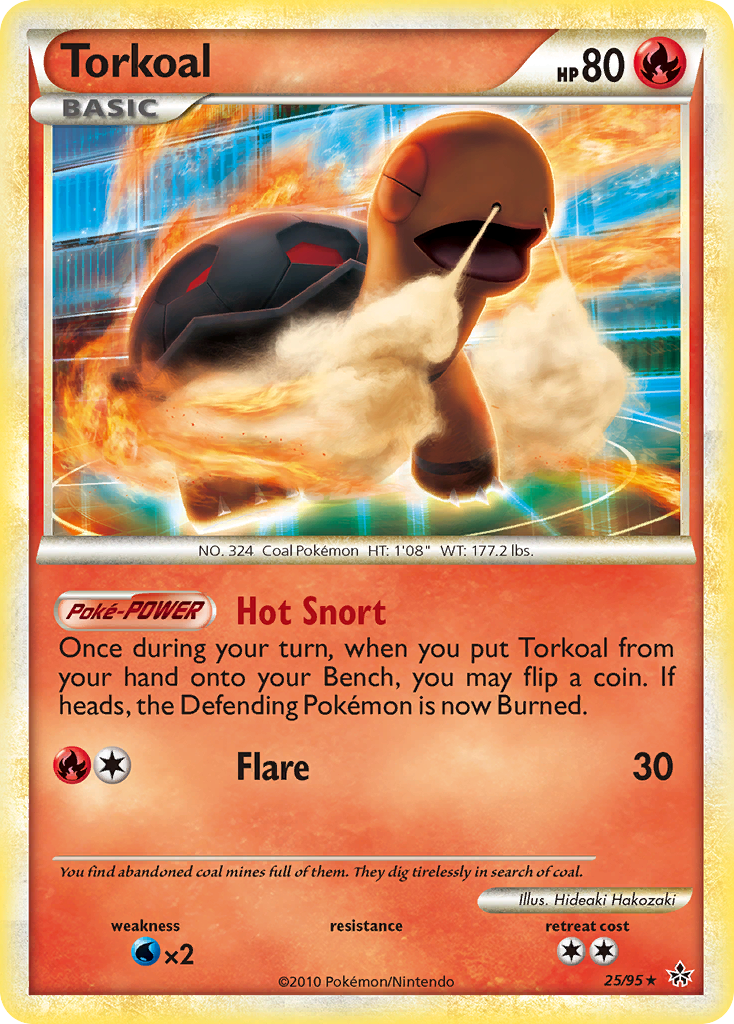 Torkoal (25/95) [HeartGold & SoulSilver: Unleashed] | Eastridge Sports Cards & Games