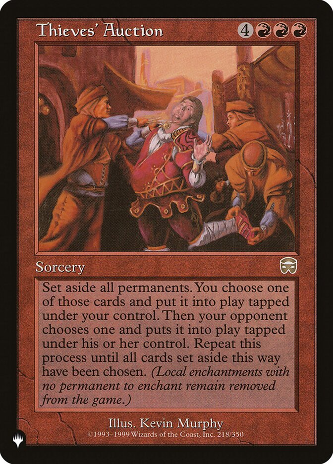 Thieves' Auction [The List] | Eastridge Sports Cards & Games