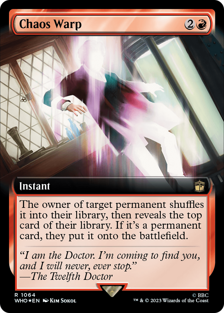 Chaos Warp (Extended Art) (Surge Foil) [Doctor Who] | Eastridge Sports Cards & Games