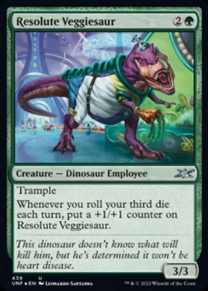 Resolute Veggiesaur (Galaxy Foil) [Unfinity] | Eastridge Sports Cards & Games