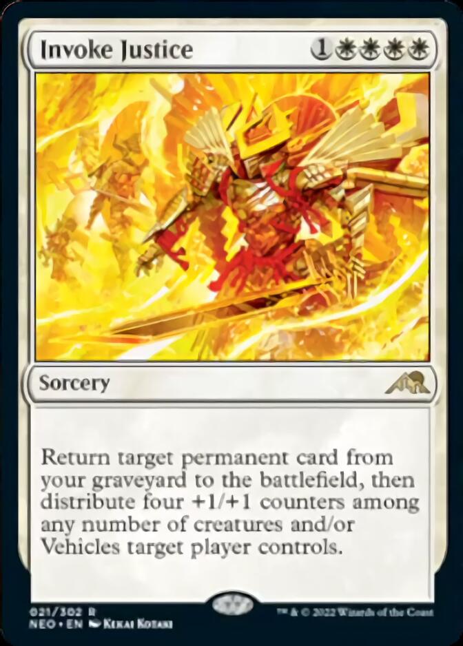 Invoke Justice [Kamigawa: Neon Dynasty] | Eastridge Sports Cards & Games