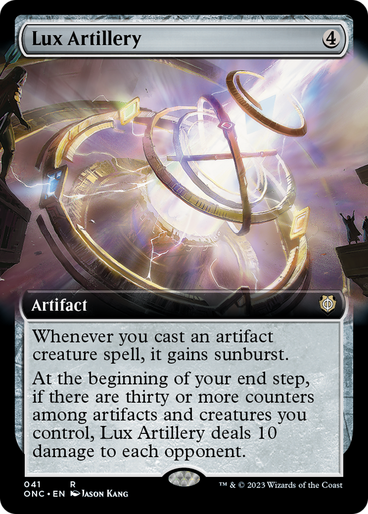 Lux Artillery (Extended Art) [Phyrexia: All Will Be One Commander] | Eastridge Sports Cards & Games